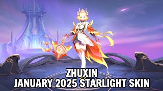 January 2025 Starlight Skin Zhuxin  MLBB [upl. by Nerty]