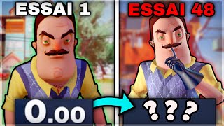 JE SPEEDRUN TOUTE LES ALPHAS DE HELLO NEIGHBOR [upl. by Bottali]