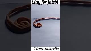 Clay making for jalebimusicshortsyoutubeclay for jalebi [upl. by Yddor405]