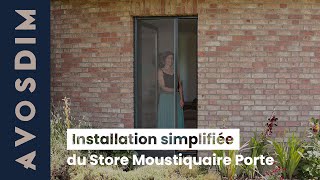 Comment installer un Store Moustiquaire Enroulable Porte [upl. by Ibrad]