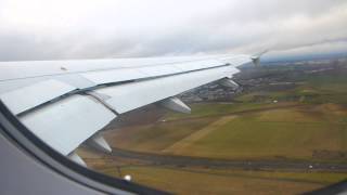 ✈ A320 Aer Lingus Take Off from Paris CDG with wind [upl. by Anaiv]