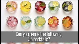 Quiz  Name these 35 Cocktails [upl. by Siul]