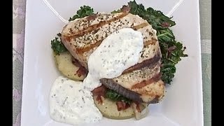 Grilled Swordfish Recipe  Cooking Outdoors  Gary House [upl. by Hsivat760]