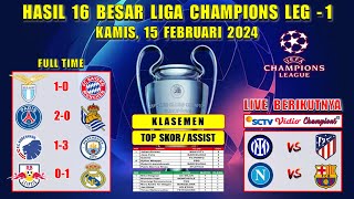 Hasil Liga Champions Tadi Malam  LAZIO vs MUNCHEN  PSG vs SOCIEDAD  16 Besar UCL 2024 [upl. by Bumgardner]