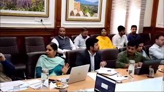 CS Chairing a review Meeting regarding SBM [upl. by Kcered]