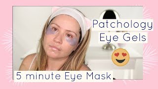 5 MINUTE EYE MASK  Patchology Eye Gels Review [upl. by Arrat]