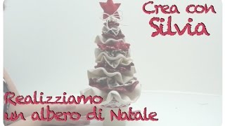 Idee per Natale tutorial Albero di Natale in tessuto Diy [upl. by Blinnie403]