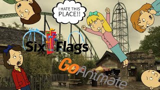 Goanimate Lily misbehaves at Six Flags Grounded [upl. by Katonah553]