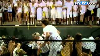 Raw video Several injured when railing collapses at high school football game [upl. by Lodhia]