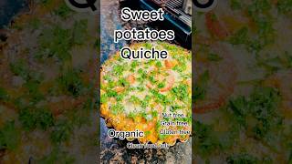 Let’s make a sweet potato quiche🫡healthy kitchen👉nothing but healthy quiché sweetpotato recipe [upl. by Yrolam]