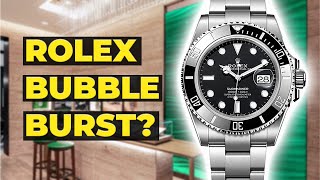 Will ROLEX Bubble Burst Watch Prices Are Crashing [upl. by Wilscam]