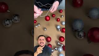 Como fazer decoração de natal shorts diyfacavocemesmo natal tipsandtricks [upl. by Sanalda]