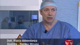 Laser per miopia astigmatismo e ipermetropia  Dr Abbondanza al Tg2 [upl. by Dacey]