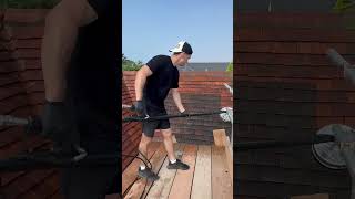 Restoring a roof back to life restoration satisfying cleaning shorts shortsfeed fypシ゚viral [upl. by Odlanyer]