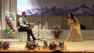 Ignatenko Ekaterina with Orhan Ismail tabla improvisation Almaty 2016 [upl. by Tandie]