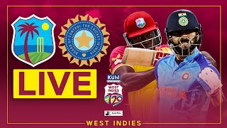 🔴 LIVE  West Indies v India  5th Kuhl Stylish Fans T20I powered by Black and White [upl. by Tabor]