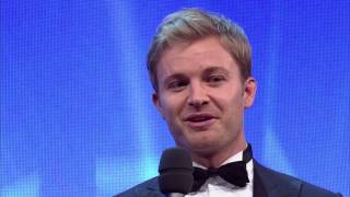 FIA Prize Giving 2016 – FIA Formula One World Champion – Nico Rosberg [upl. by Ozen]