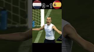 Spain VS Netherland World Cup Final  Iniesta Last Minutes Goal youtube football shorts [upl. by Acinehs]