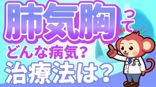 【肺から空気が漏れてしまう！？】気胸はどんな病気なのか・症状・原因・治療方法を解説！【現役医師監修】 [upl. by Zandt133]