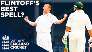 Flintoffs Best Ever Bowling Spell In Test Cricket  South Africa v England  England Cricket 2020 [upl. by Roby]