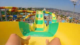 Uphill Navigatour WaterSlide at Marina Aquapark Waterland Istanbul Turkey Türkiye [upl. by Mckee]