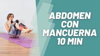 Abdominales con Mancuernas 10 Minutos para un Abdomen Fuerte [upl. by Piggy929]