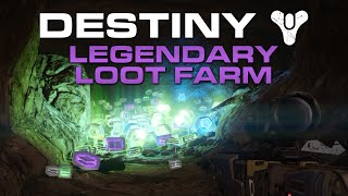 Destiny  Legendary Engram Loot Farm Skywatch Treasure Cave [upl. by Aicekal]