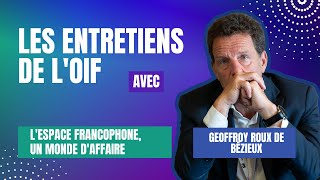 Les entretiens de lOIF  Geoffroy Roux de Bézieux  Lespace francophone un monde daffaire [upl. by Assirok]