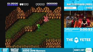 Battletoads by TheMexicanRunner in 3841  Awesome Games Done Quick 2016  Part 79 [upl. by Airdnek918]