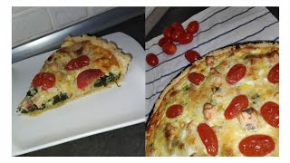 كيش كيش بحشوة لذيذة و عجين ناجح 100٪ SpinatLauchLachs Quiche [upl. by Litman]