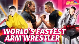 The Worlds Fastest Arm Wrestler  Unique Athletes [upl. by Lucho]