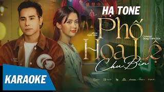 KARAOKE HẠ TONE Phố Hoa Lệ  Chu Bin [upl. by Bloch]