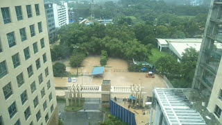 Flood at infopark Kochi kakkanad [upl. by Rimas263]