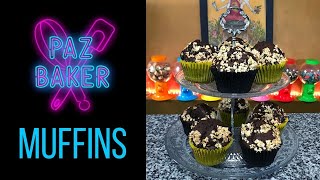 MUFFINS BANANA Y CHOCOLATE  PAZ BAKER [upl. by Ryley]