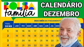 CALENDÁRIO DO BOLSA FAMÍLIA PARA DEZEMBRO DE 2024 VEJA AS DATAS DE PAGAMENTO [upl. by Morette]