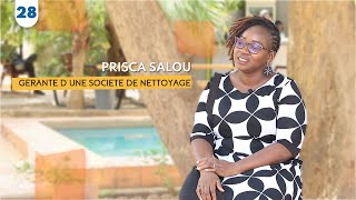 Prisca Salou  du Marketing à la gestion dune société de nettoyage [upl. by Yerroc]