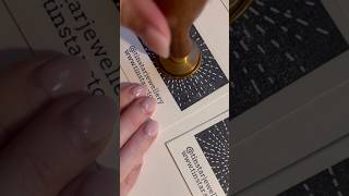 Hand wax stamp some business cards with me ✨ asmr asmrsounds relaxingsound handmade wax [upl. by Eylhsa]