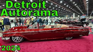 DETROIT AUTORAMA 2024 Car Show Walk through see the Top Cars Trucks and Motorcycles [upl. by Ailatan23]