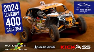 Loveday 400 Off Road Race  RACE 3 amp 4  AORC CanAm Maverick  On the Brink  Off Road Racing [upl. by Kore]