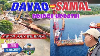 latestupdate DPWH DAVAOSAMAL BRIDGE CONSTRUCTION UPDATE As of July 22 2024 buildbuildbuild [upl. by Oijile134]