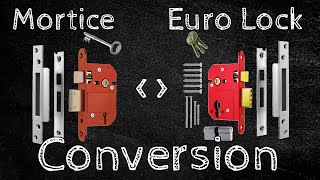 Mortice Key Lock to Euro Key Lock Easy Swap Tutorial [upl. by Noevart]