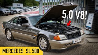 OLD MERCEDES SL500 V8 Review They Don’t Make Them Like They Used To [upl. by Gnen]