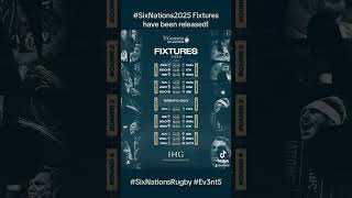 The Six Nations 2025 Fixtures have been released  SixNationsRugby SixNations2025 Ev3nt5 Rugby [upl. by Geiss136]