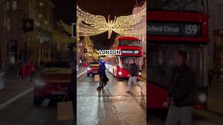 Beautiful Christmas Lights 🇬🇧❤️ london travel walkinglondon londonwalk christmas [upl. by Aleina]