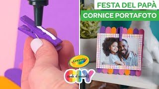 COME FARE CORNICE PORTAFOTO  Lavoretti per bambini Crayola CIY [upl. by Flannery]