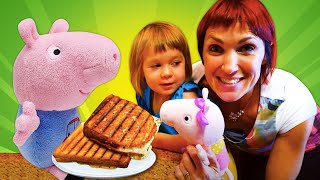 Haciendo tostadas con Peppa Pig y Bianca Videos para niños [upl. by Nangatrad604]