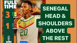 SENEGAL THE TERANGA LIONS REMAIN THE FAVOURITES TO DEFEND THEIR AFCON TITLE  SENEGAL 31 CAMEROON [upl. by Wenona]