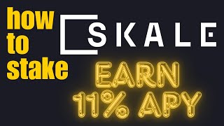 Regret Not Staking Your SKALE Tokens for Passive Income [upl. by Madlin]