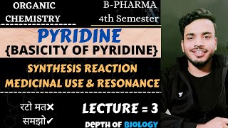 Pyridine  Pyridine organic chemistry  pyridine synthesis  pyridine structure  pyridine resonance [upl. by Timmy]