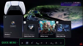 How To Use PS5s QUICK MENU GAME BASE amp PARTY CHAT  PSN Friends amp More [upl. by Blinnie]